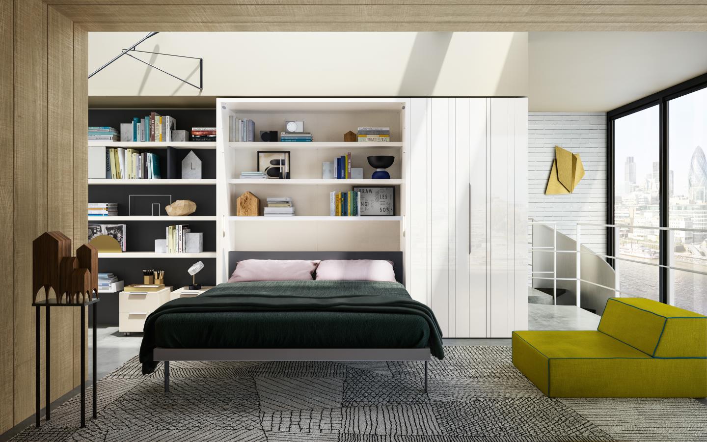 Penelope 2 Board, Wall bed - Bonbon Compact Living