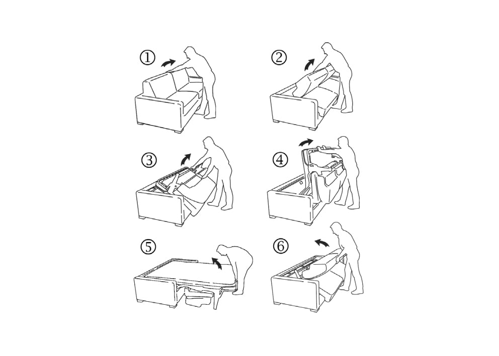 Bonbon Comfy Side, Horizontal sofa bed - Bonbon Compact Living