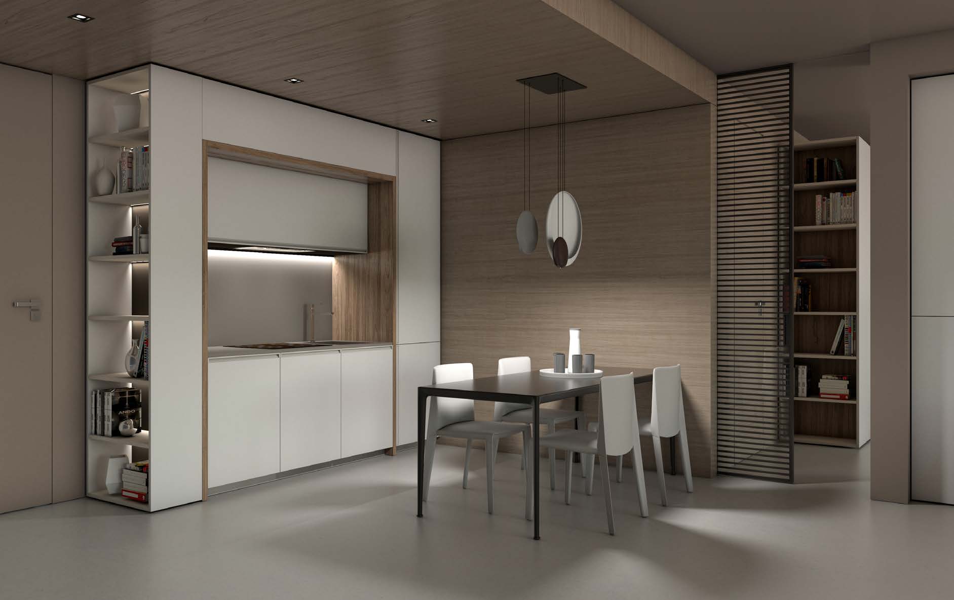 modern space saving kitchen