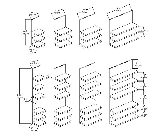 Shelving for wall beds,  - Bonbon Compact Living