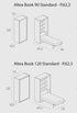 Altea Standard 90/120, Wall bed - Bonbon Compact Living