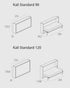 Kali 90/120 Standard, Wall bed - Bonbon Compact Living